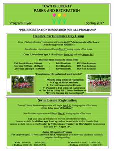 Parks & Recreation Spring 2017