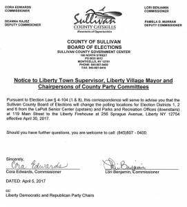 Town of Liberty Polling Places