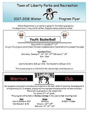 Winter Program Flyer