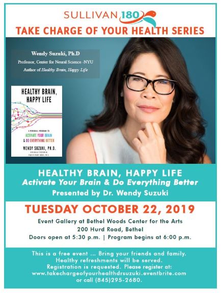 "Healthy Brain, Happy Life" with Dr. Wendy Suzuki